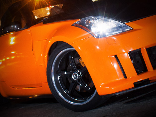 Nissan 350z roadster – motoryzacyjne zdjęcia nocne